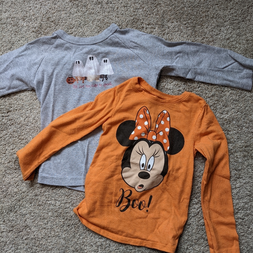 Minnie and Ghost Girls Halloween Shirts